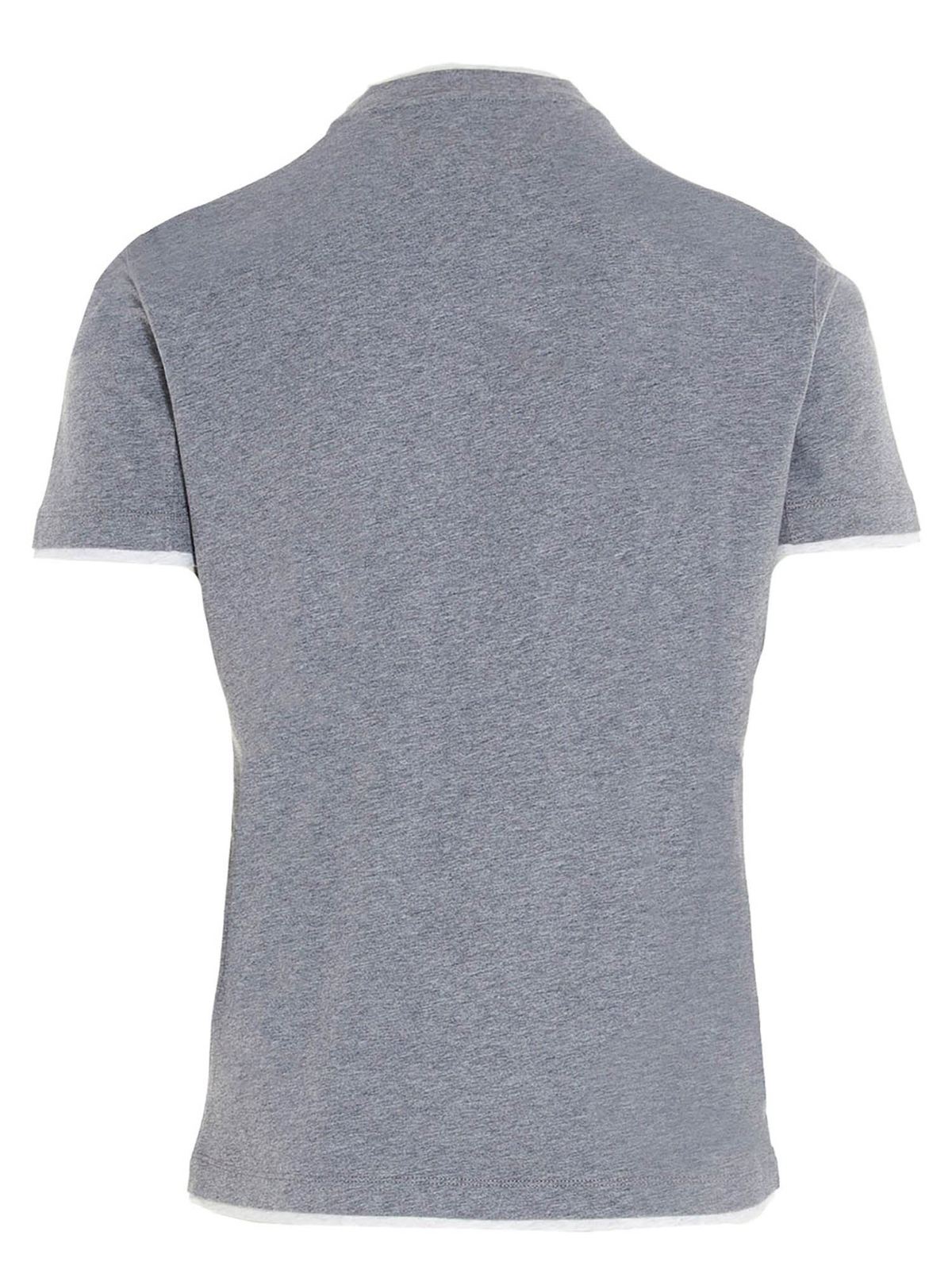Brunello Cucinelli Logo T-shirt in grey - Grey|M0T617427GCU263