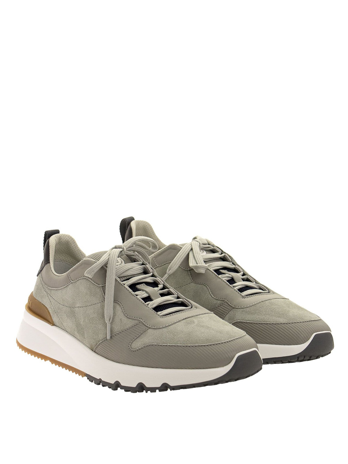 Brunello Cucinelli Suede and leather sneakers | MZUSWBO262CL018