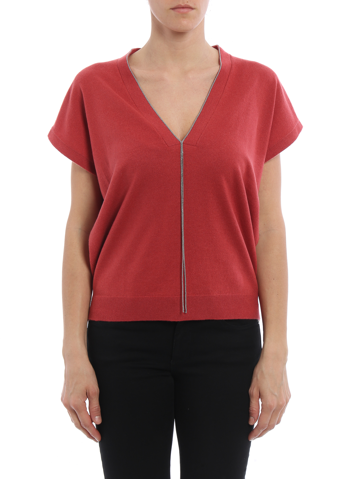 BRUNELLO CUCINELLI: cashmere sweater - Red