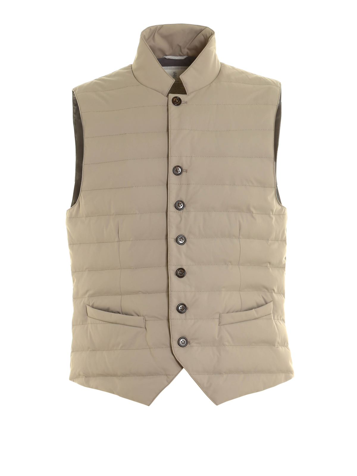 【送料&関税込】Brunello Cucinelli Sleeveless Padded Down Ja Brunello Cucinelli Sleeveless down padded waistcoat