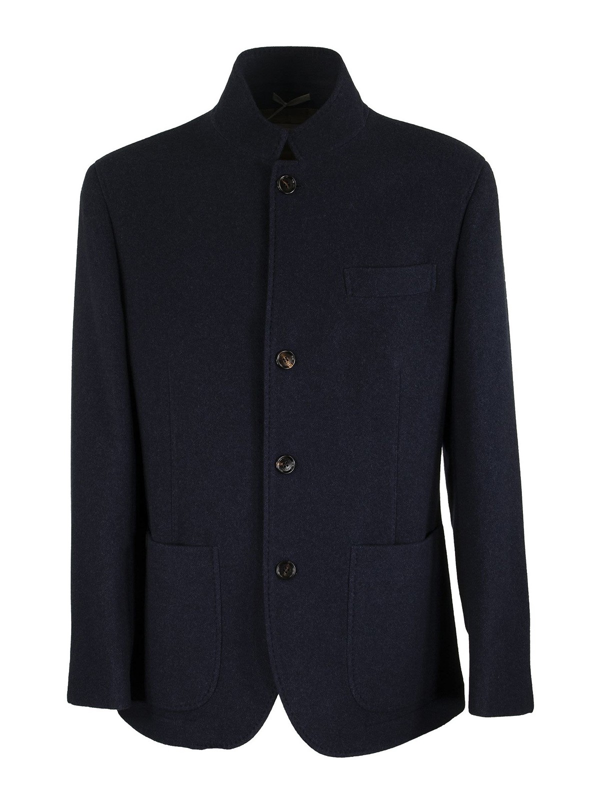 Brunello Cucinelli Cashmere Coat In Blue