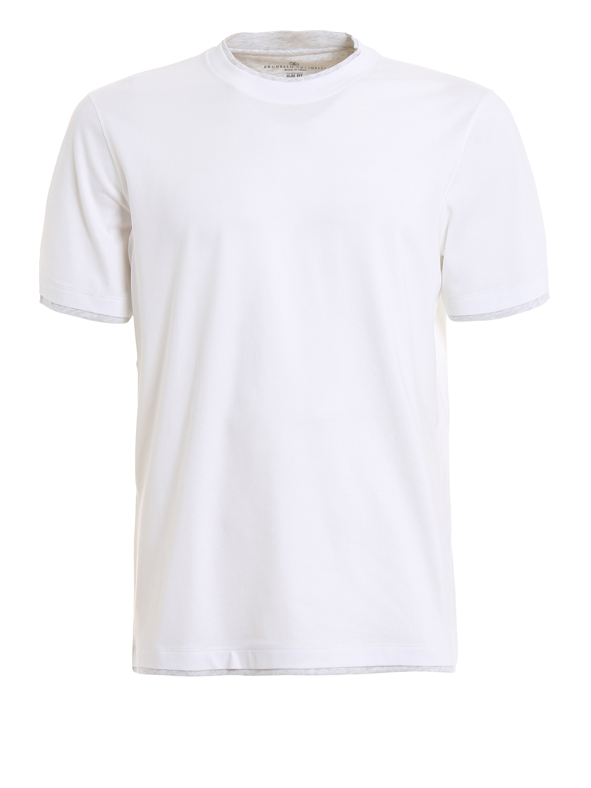 【送料込】BRUNELLO CUCINELL スリムフィット Tシャツ Brunello Cucinelli Men's Slim Fit Tipped T-Shirt | Neiman Marcus