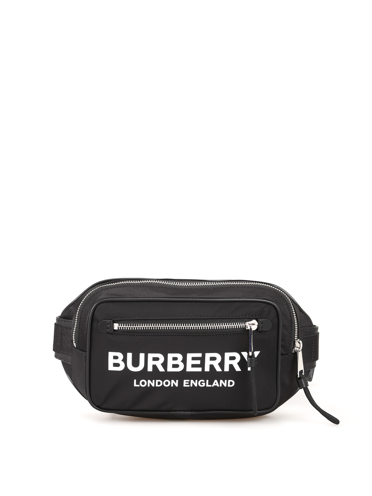 Burberry Black Quilted Coated Canvas Logo Print Belt Bag - Yoogi's Closet