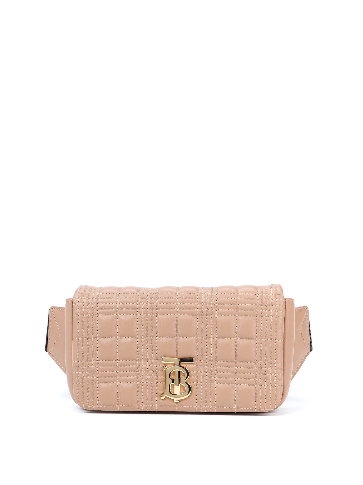 BURBERRY: Bum belt bag in E-canvas with logo - Brown