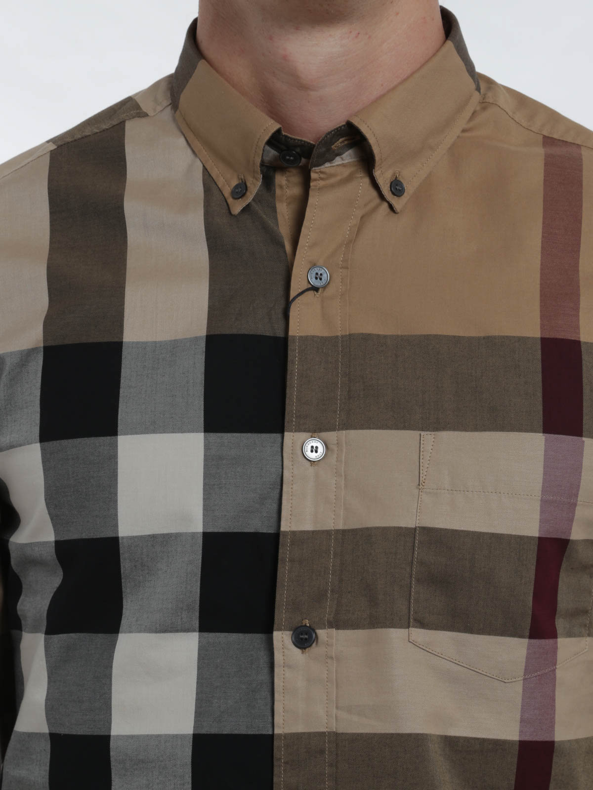 Buttero Exploded check shirt - Beige - Men | 3983524FREDPKT2310B