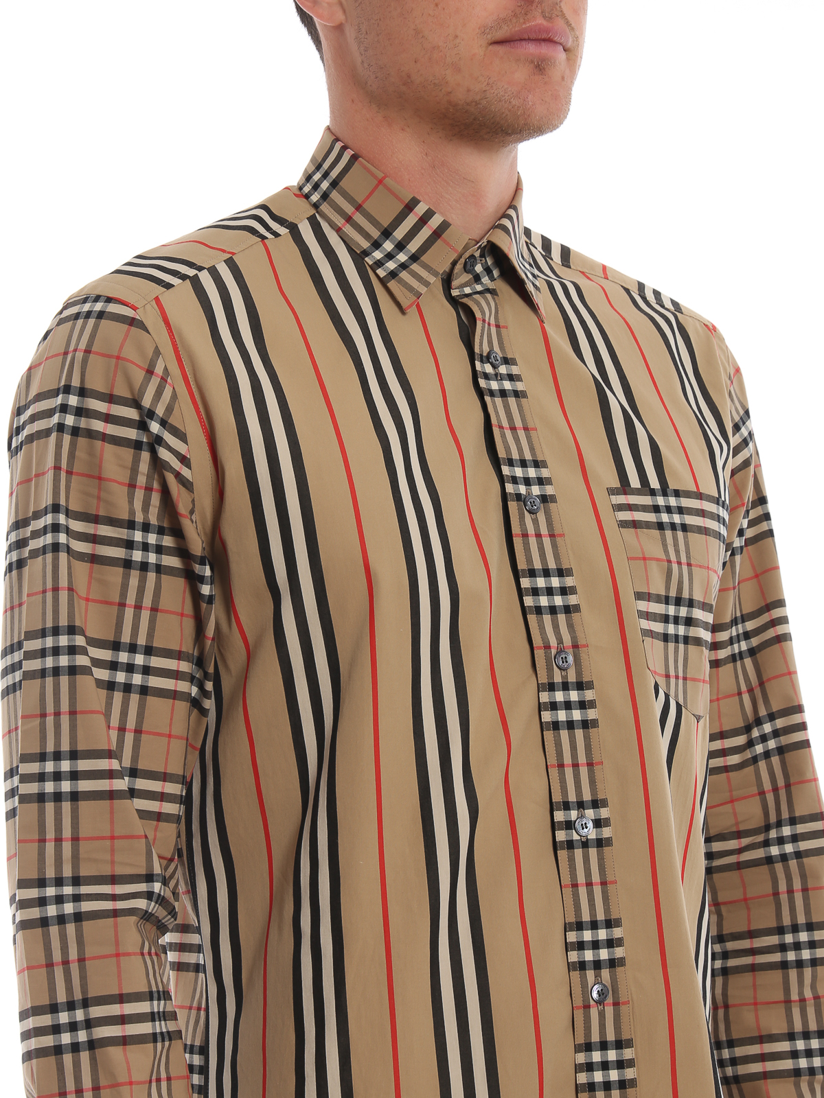 Burberry Classic archive stripes cotton shirt - Beige | 8010640