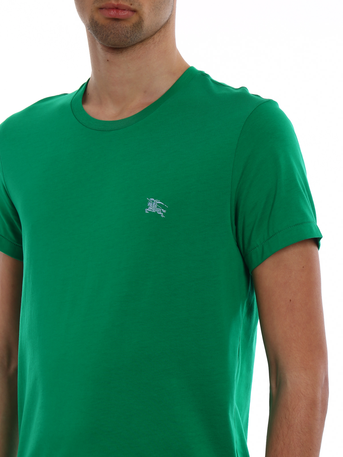 Burberry Joeforth bright green jersey Tee - Green - Men Burberry Joeforth bright green jersey Tee - Green - Men