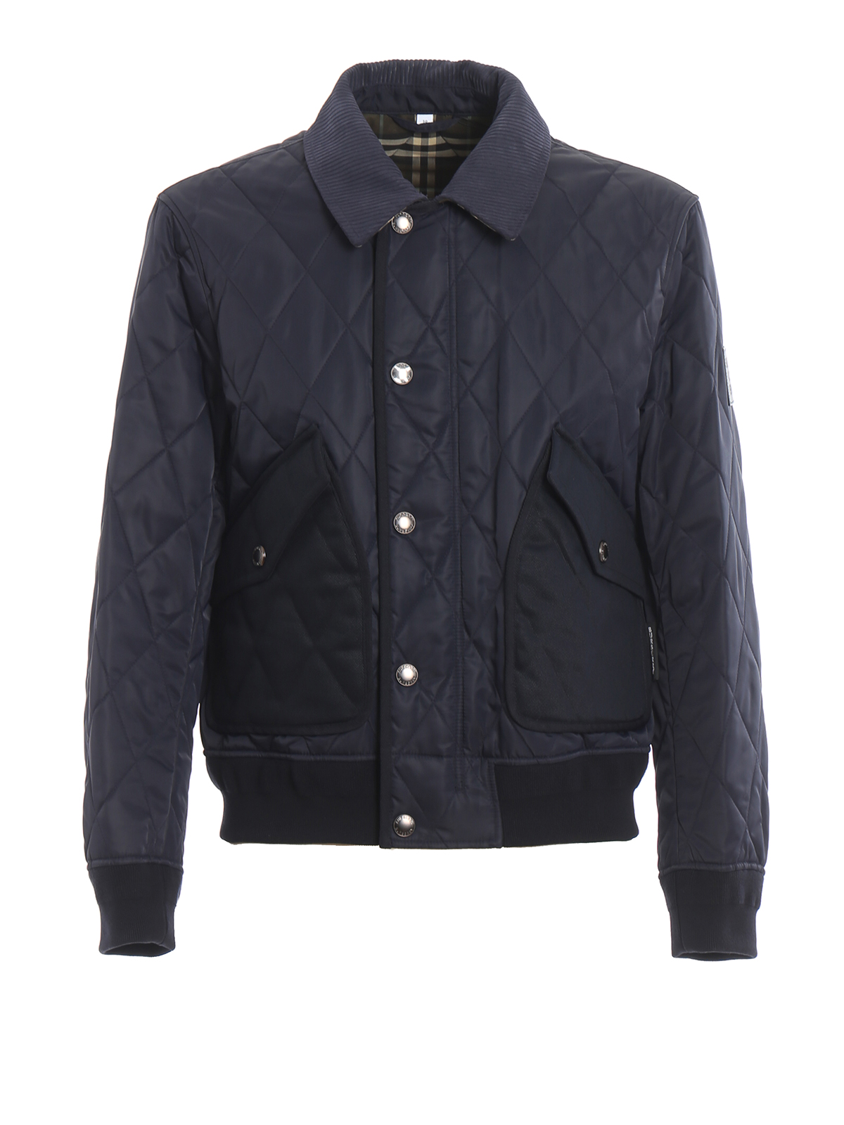 Burberry Chilton navy diamond quilted jacket - Blue - Men Burberry Chilton navy diamond quilted jacket - Blue - Men
