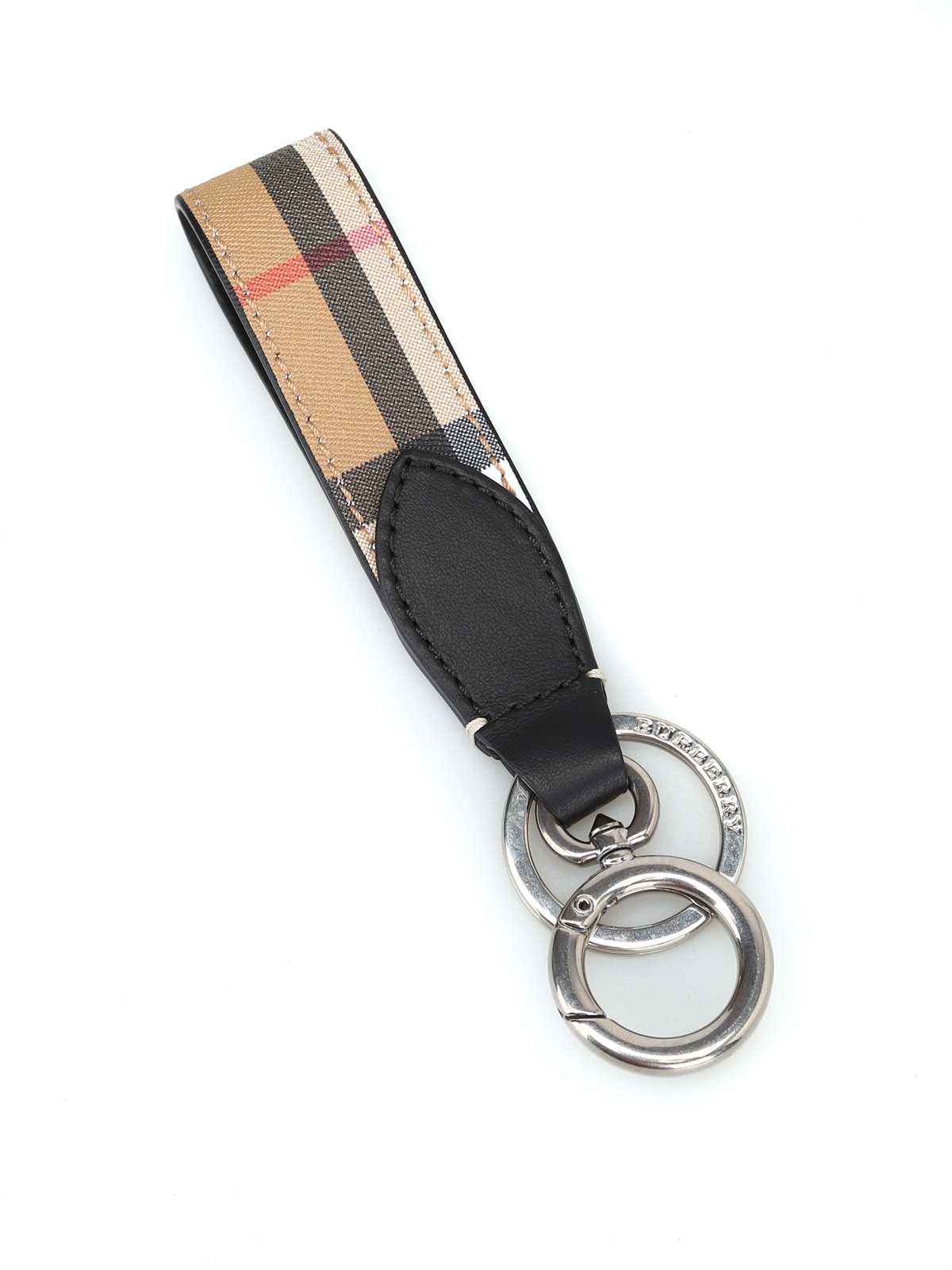 burberry leather keychain