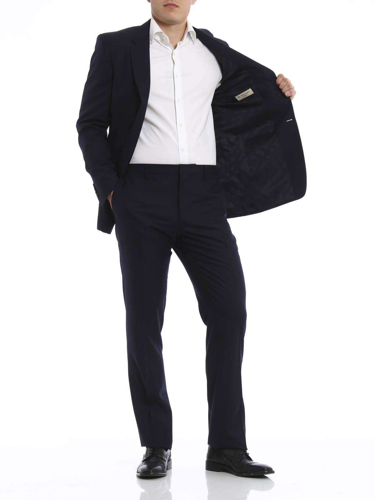 Burberry Millbank wool suit - Dark Blue - Men|39832541014