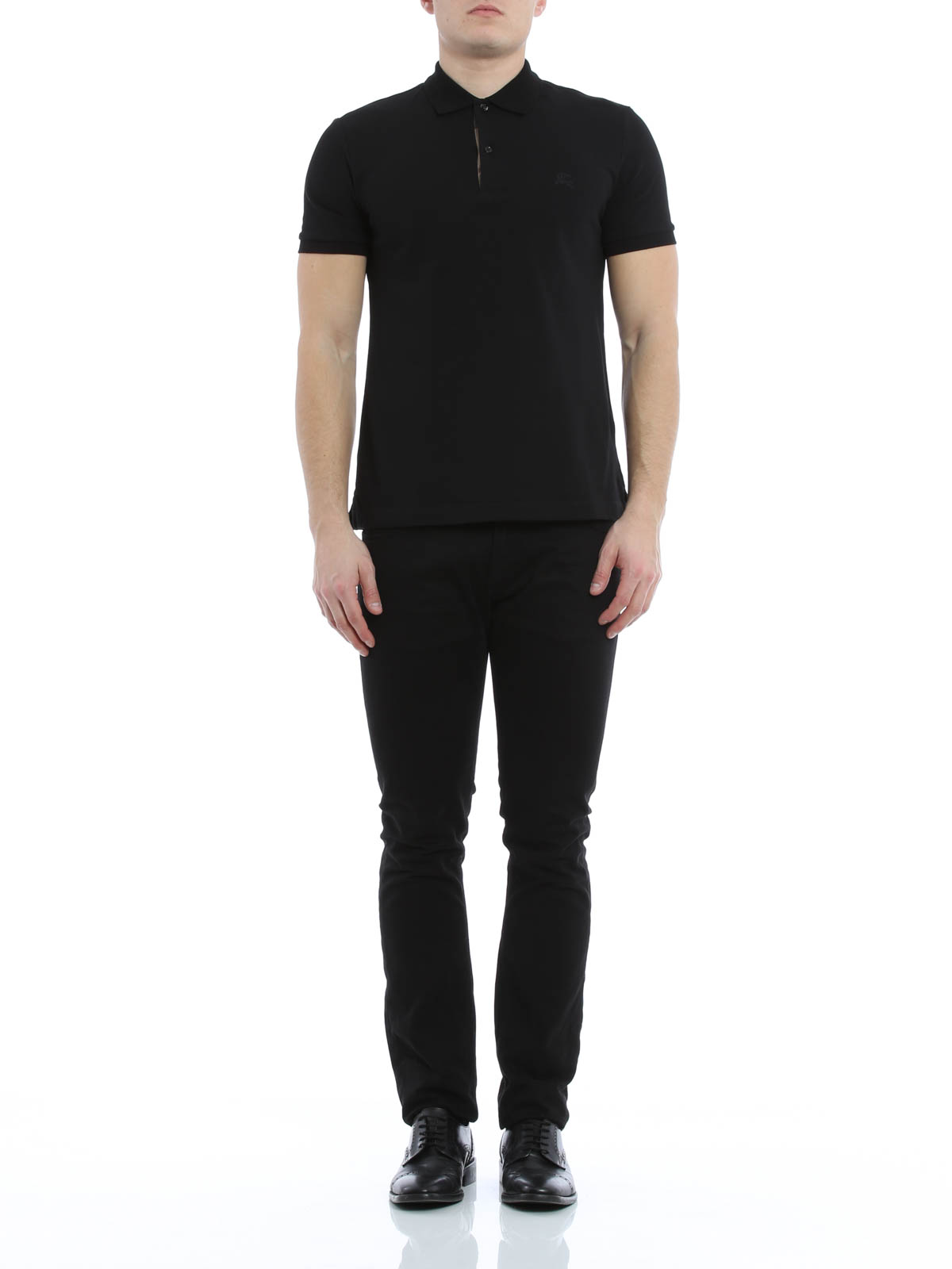 Burberry Cotton pique polo shirt - ブラック|4010695 | THEBS