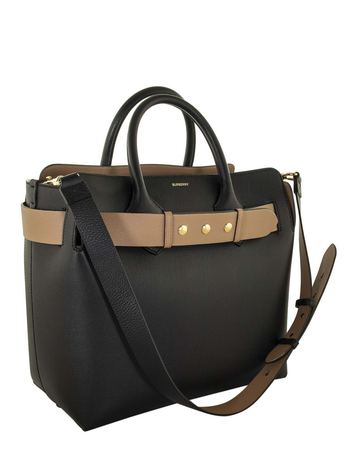 Totes bags Burberry - The black leather tote - 8009561