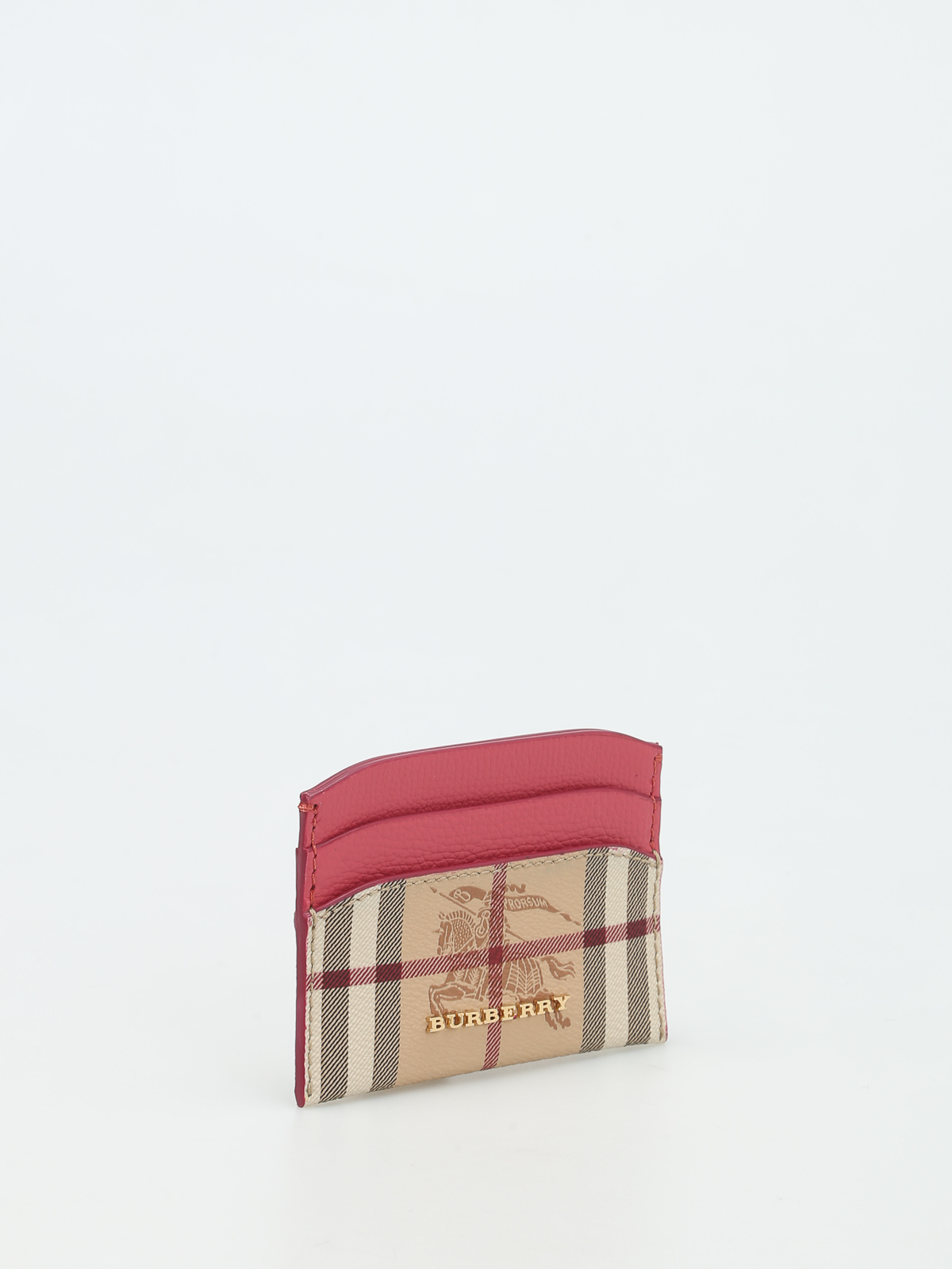 Genuine Burberry Italian leather Red Card Case Holder - Wallet