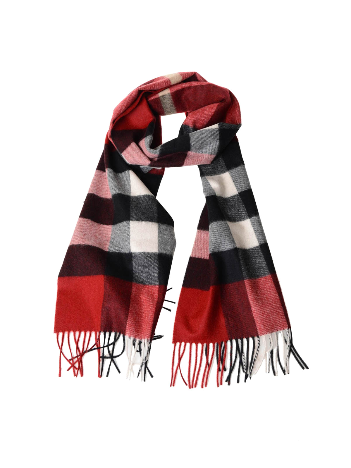 Mega Check Cashmere Bandana Scarf Burberry Half Mega