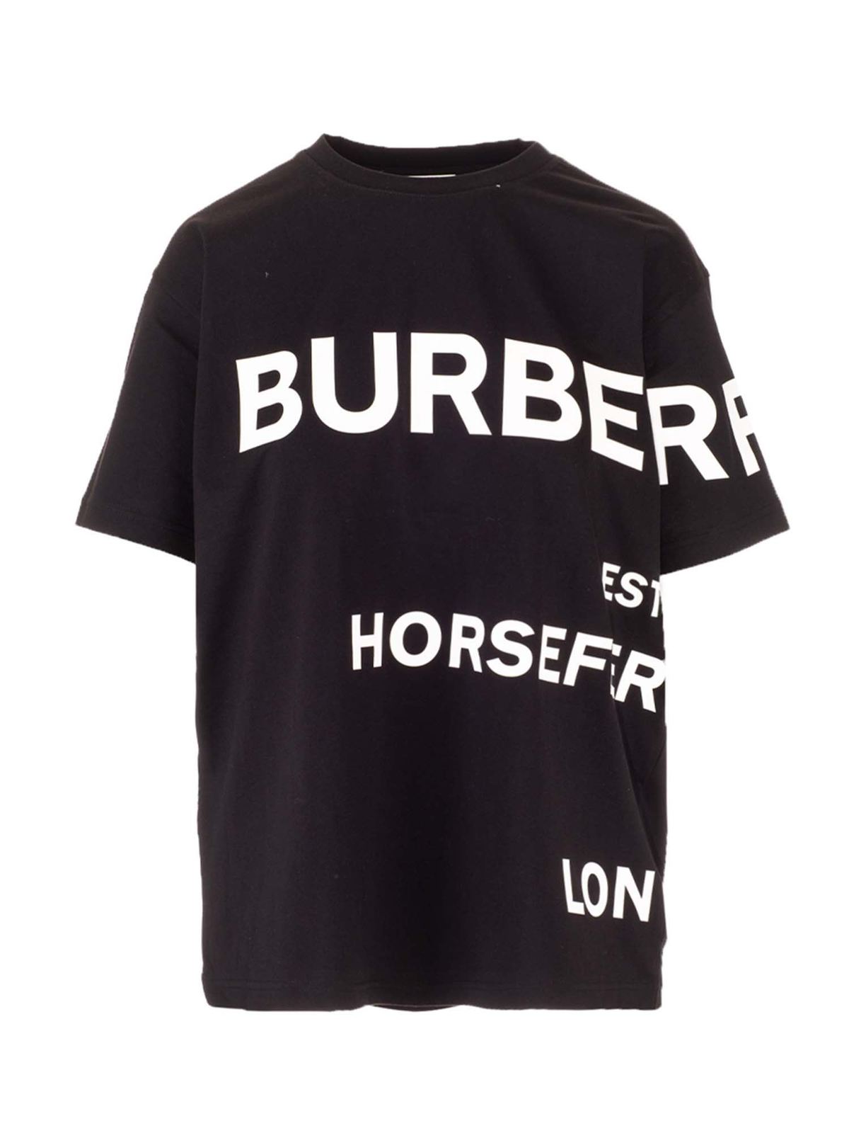 Burberry Camiseta - Horseferry In Negro