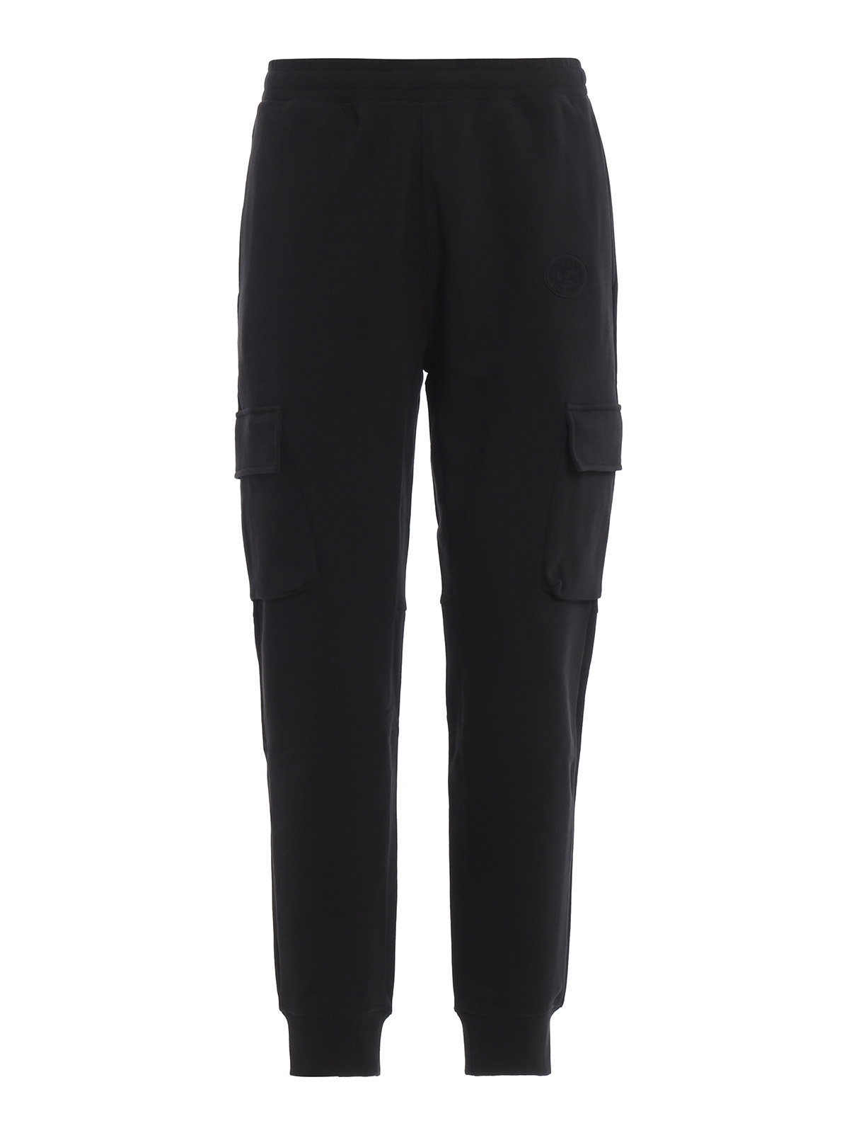 Burberry Justley cotton fleece cargo track pants - Black|8007316