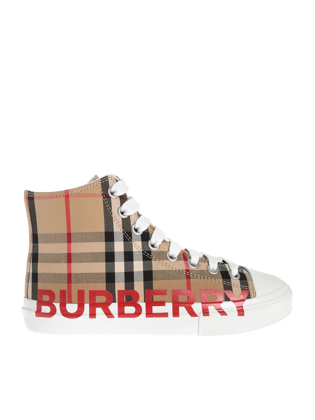 High top burberry clearance sneakers