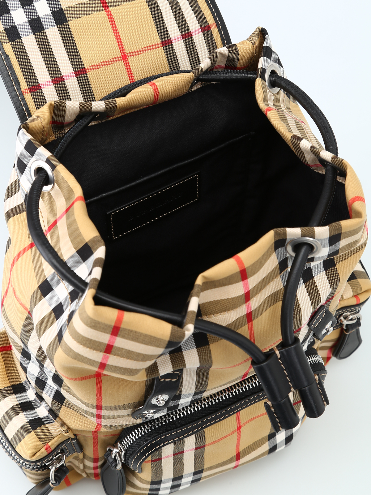 Burberry Micro Check Canvas Backpack