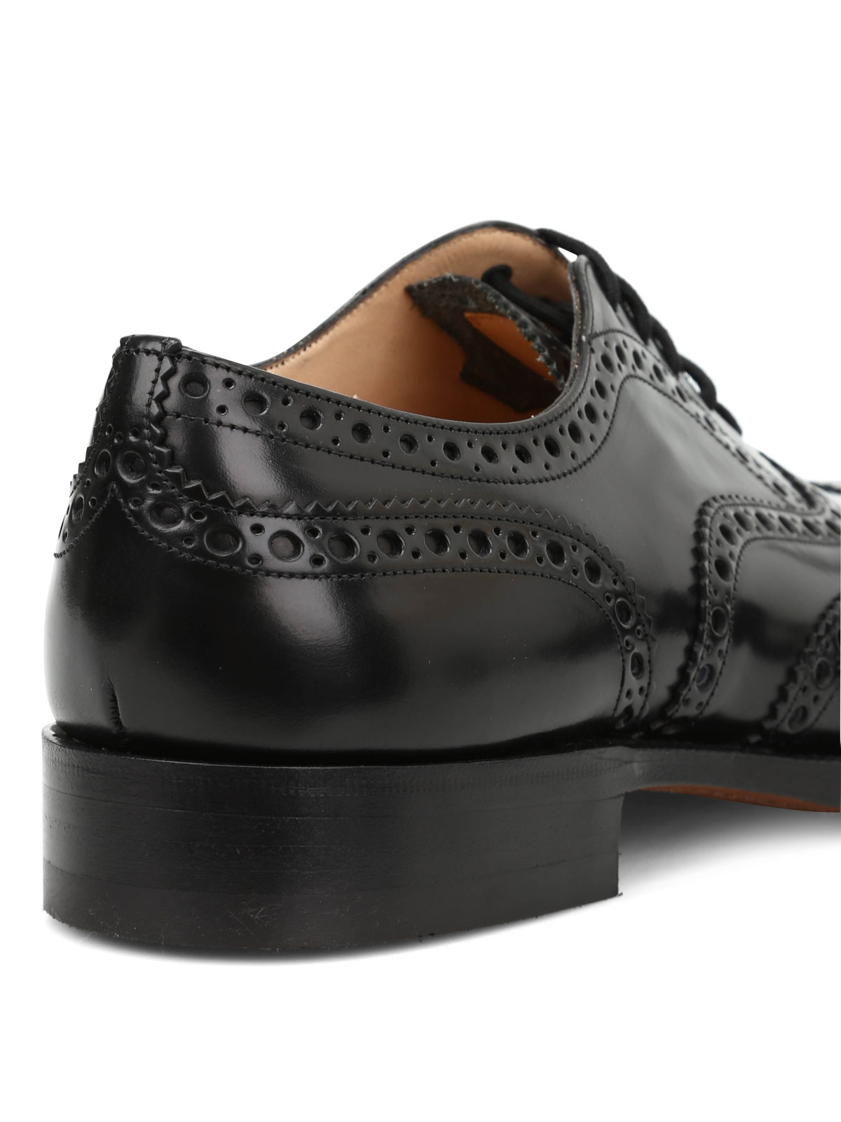 Church's Burwood Leather Lace-up Shoes In Light Ebony | ModeSens