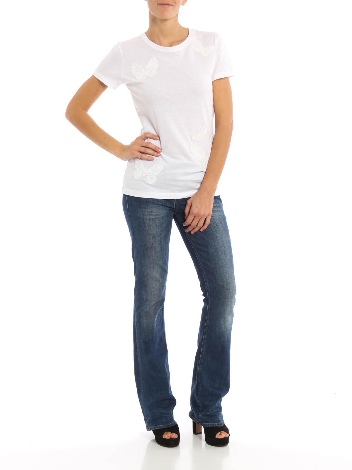 Tシャツ・カットソー VALENTINO GARAVANI `Butterfly Embroideries` T-Shirt s-l1600-12_62700c56-7948-476e-