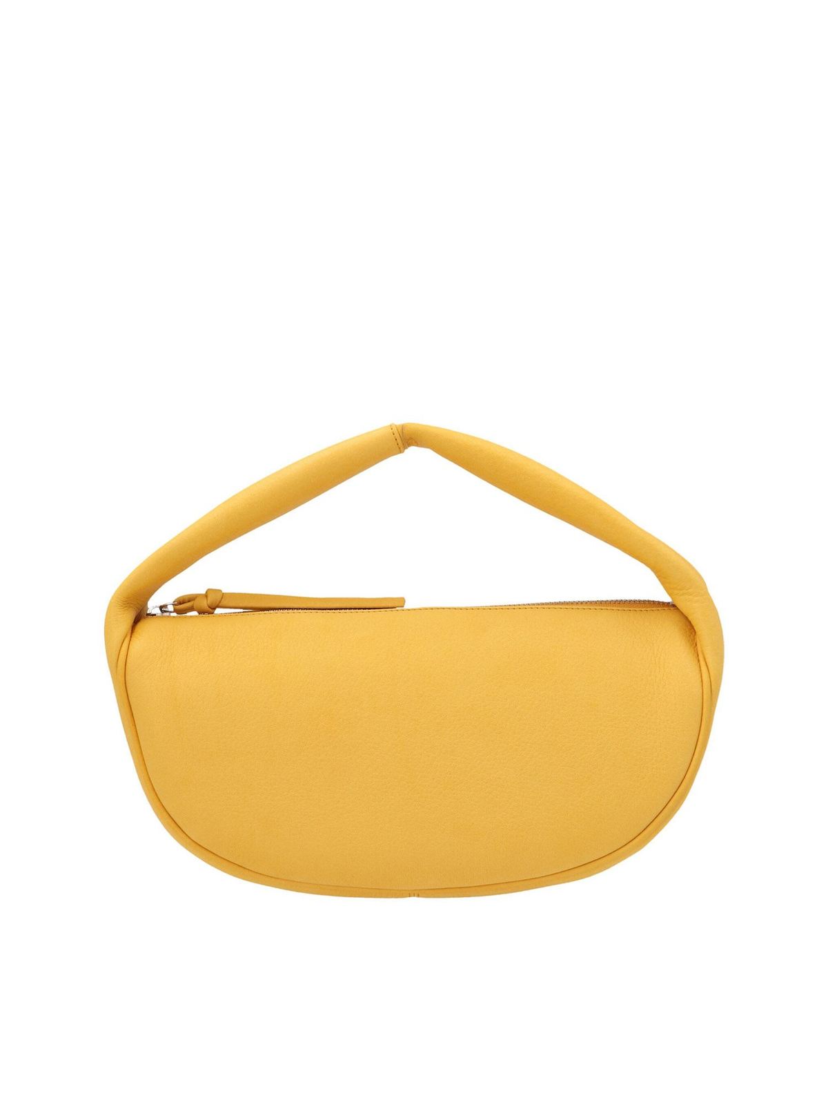 Flat Hobo Shoulder Bag in Yellow Aesther Ekme