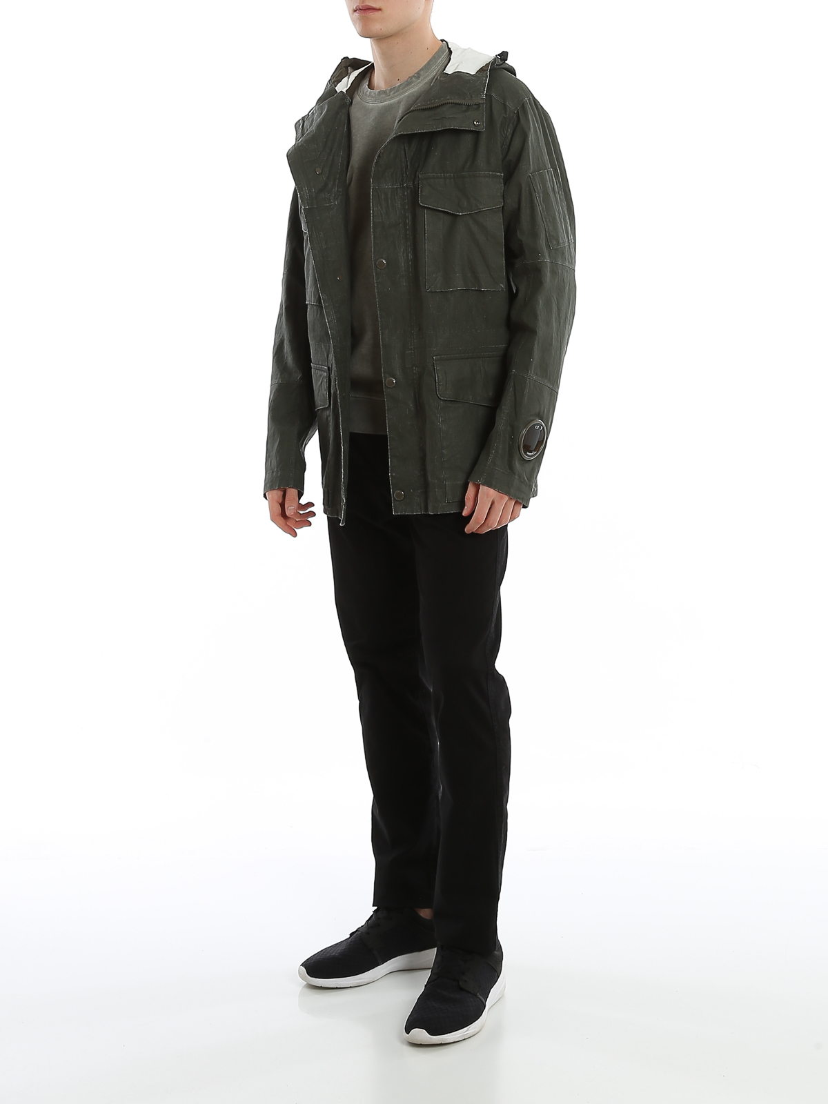 C.P. Company La Mille Plated Linen jacket|08CMOW103A005743W677
