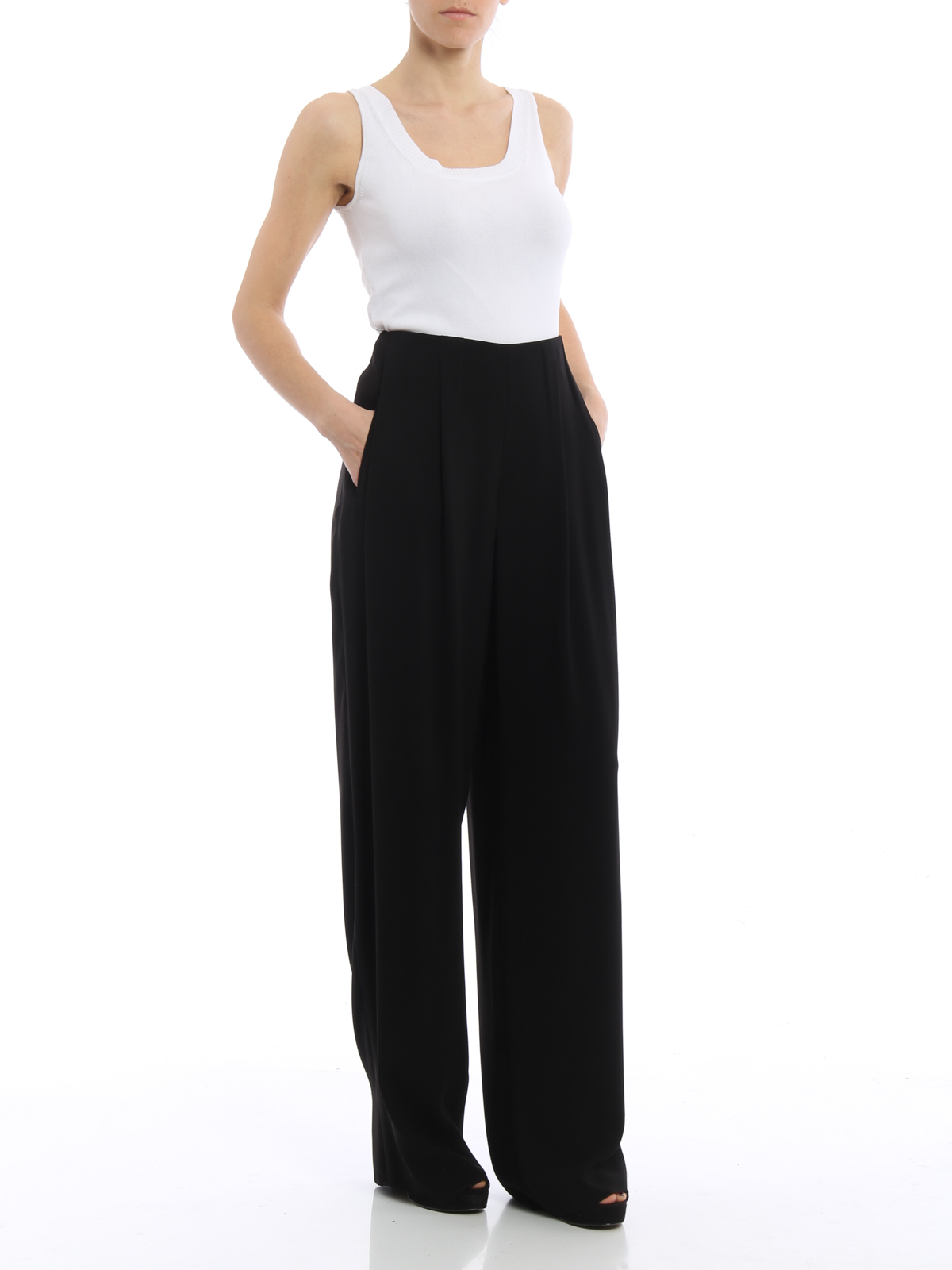 Tailored & Formal trousers Giorgio Armani - Cady jersey wide leg