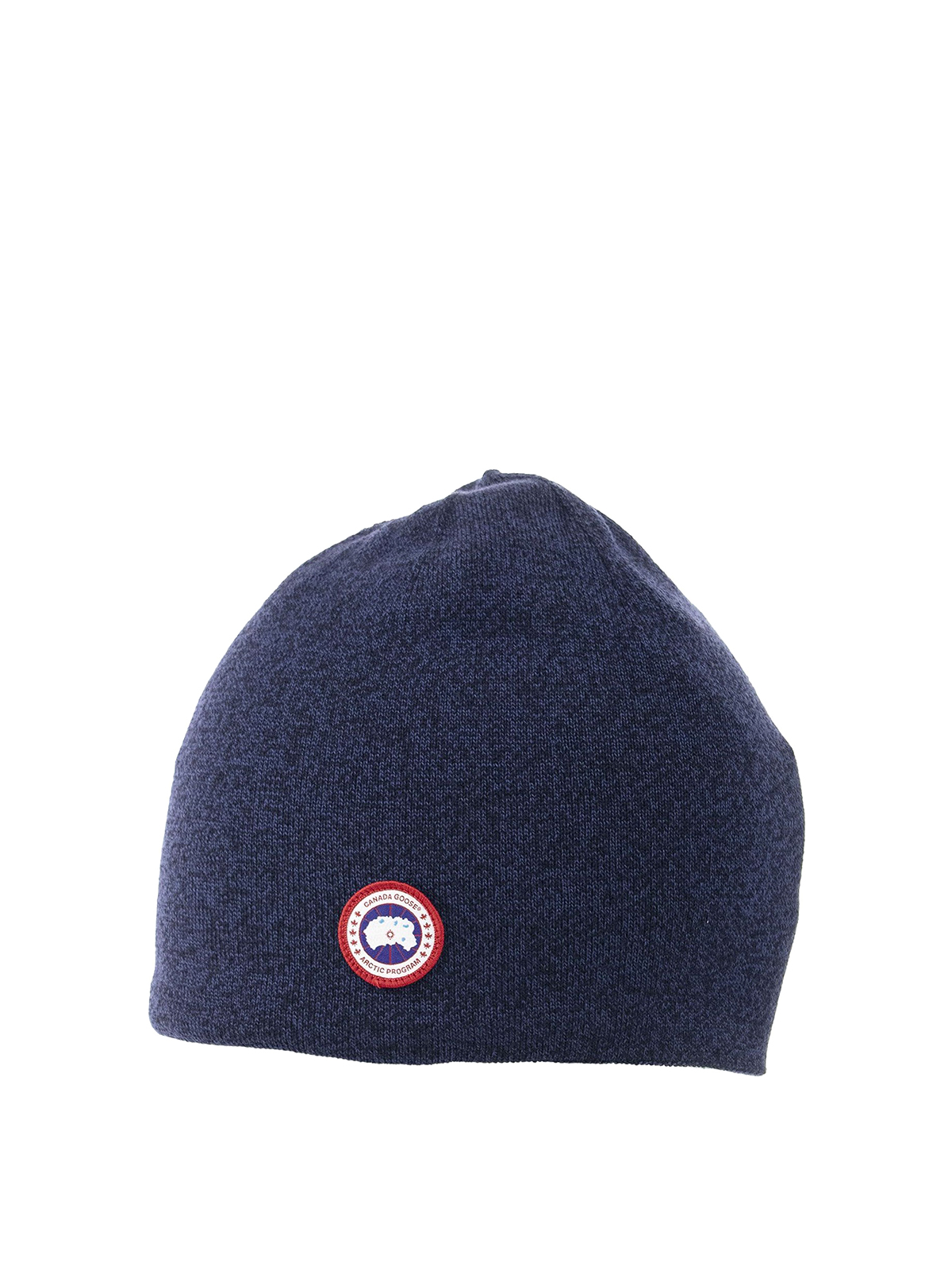 Canada Goose Mélange Wool Beanie In Blue