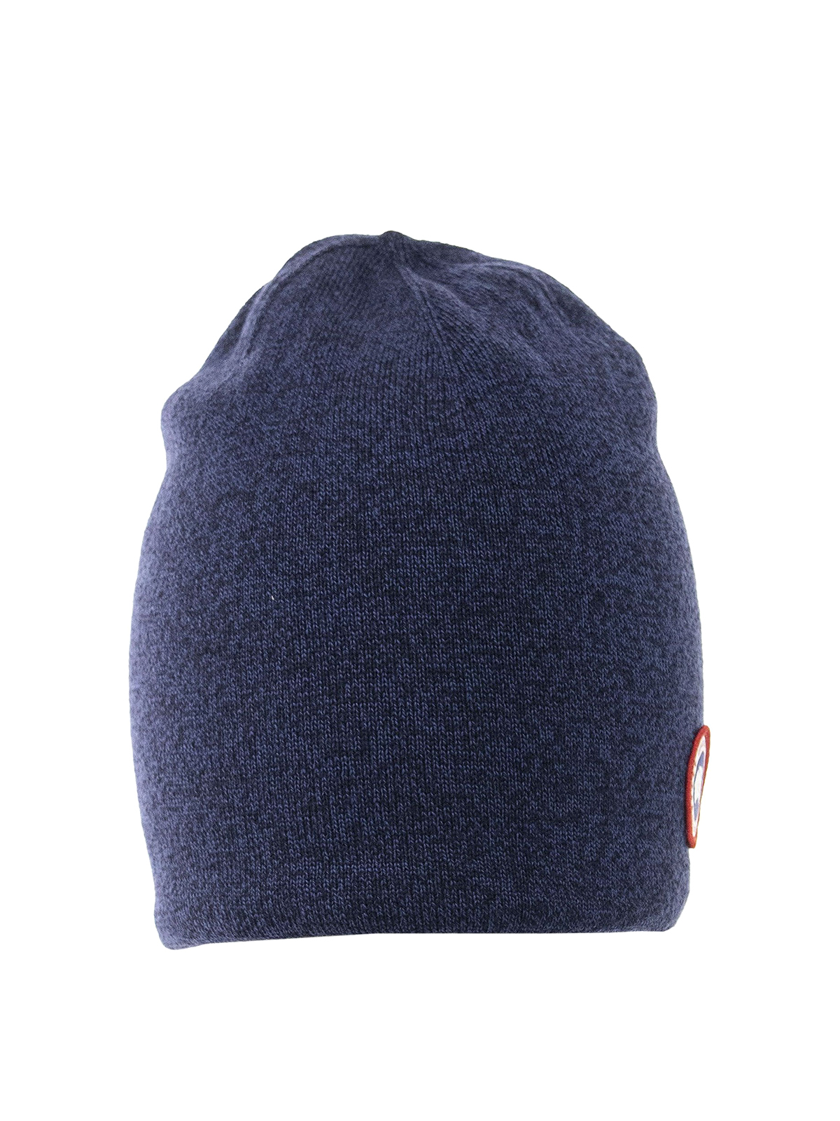 Shop Canada Goose Mélange Wool Beanie In Blue