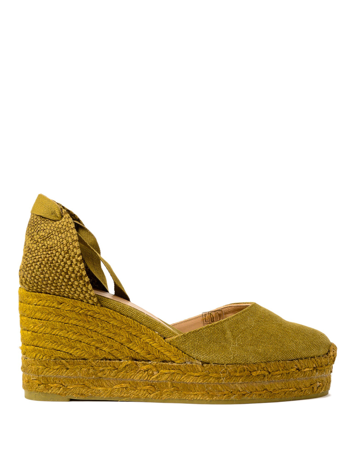 Espadrilles Castaner Carina green wedge espadrilles CARINAC6ED403