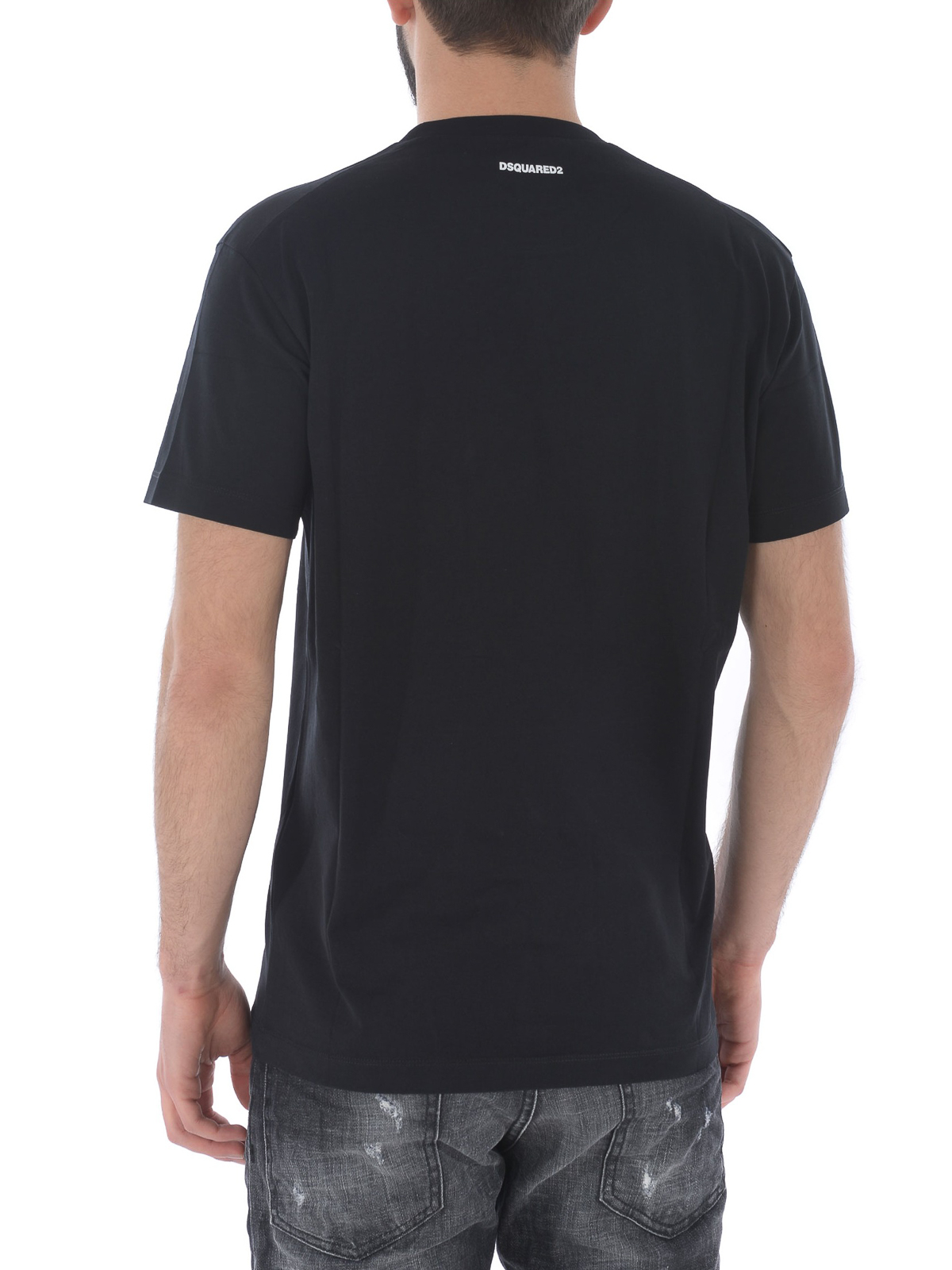 Dsquared2 Caten Twins print black T-shirt | S71GD0787S22844900