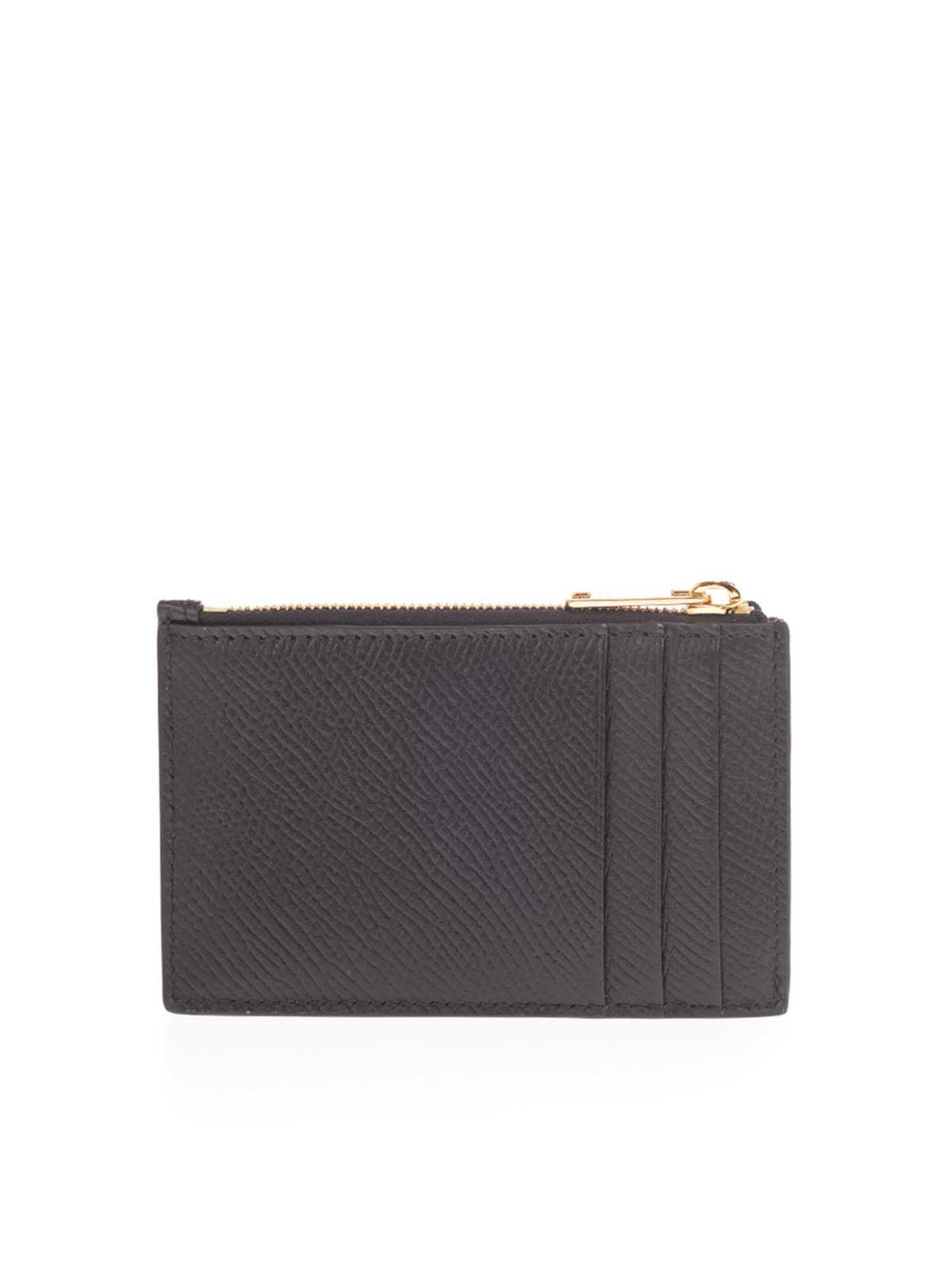 Wallets & purses Céline - Card holder with zip in black - 10F993BEL38NO