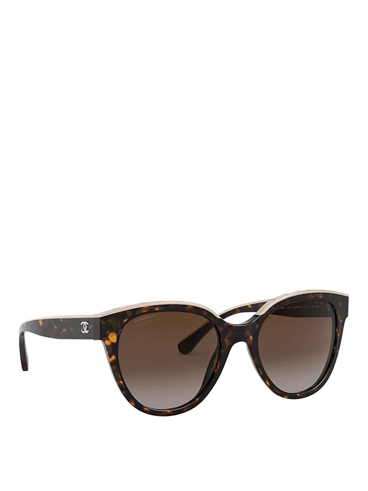 Sunglasses Chanel - Round lens acetate sunglasses - CH54141682S9