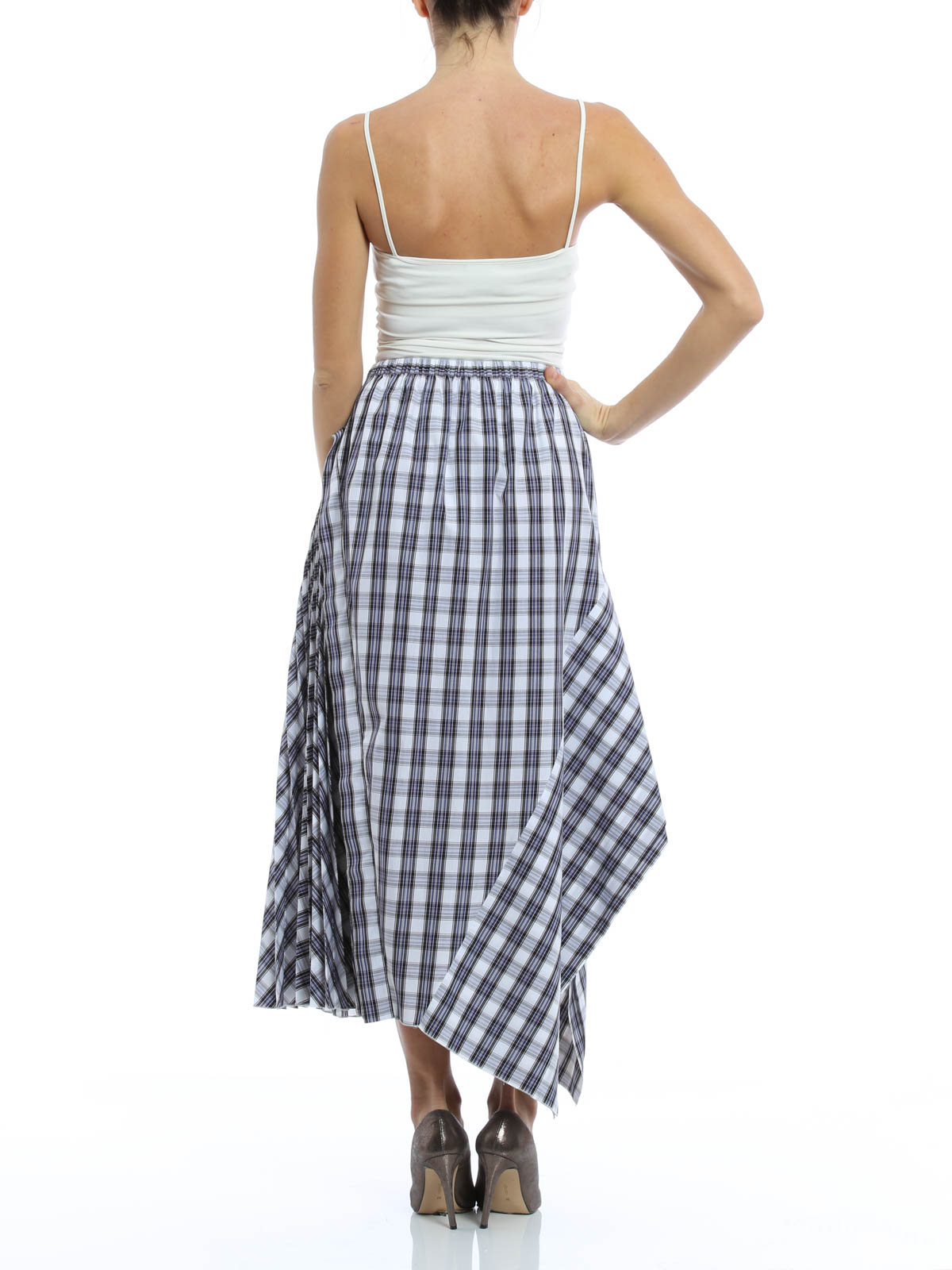 Long skirts N21  Check maxi skirt  C16110120152
