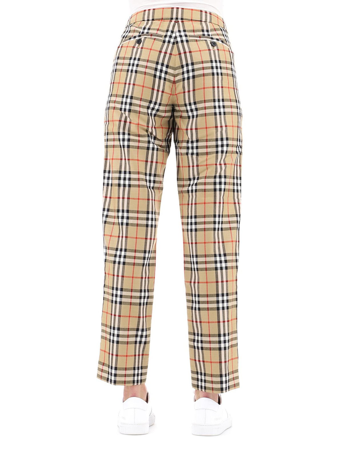 Casual trousers - Check print trousers - 8004058