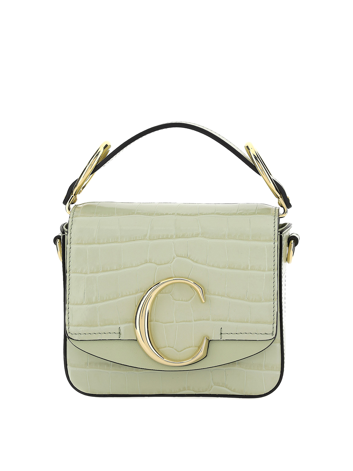 Cross body bags Chloe' - C mini smooth leather bag - CHC19US193A37001