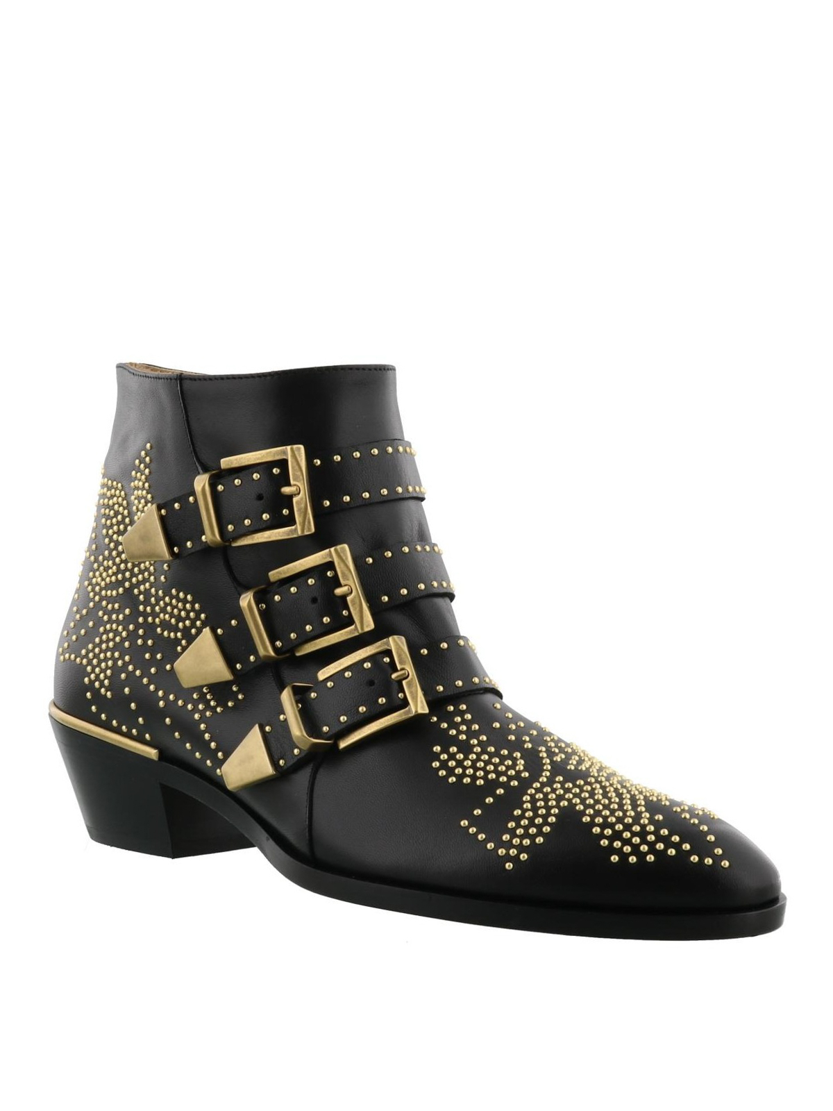 Chloé Chloe Women Embellished Nappa Leather Susanna Ankle Boots