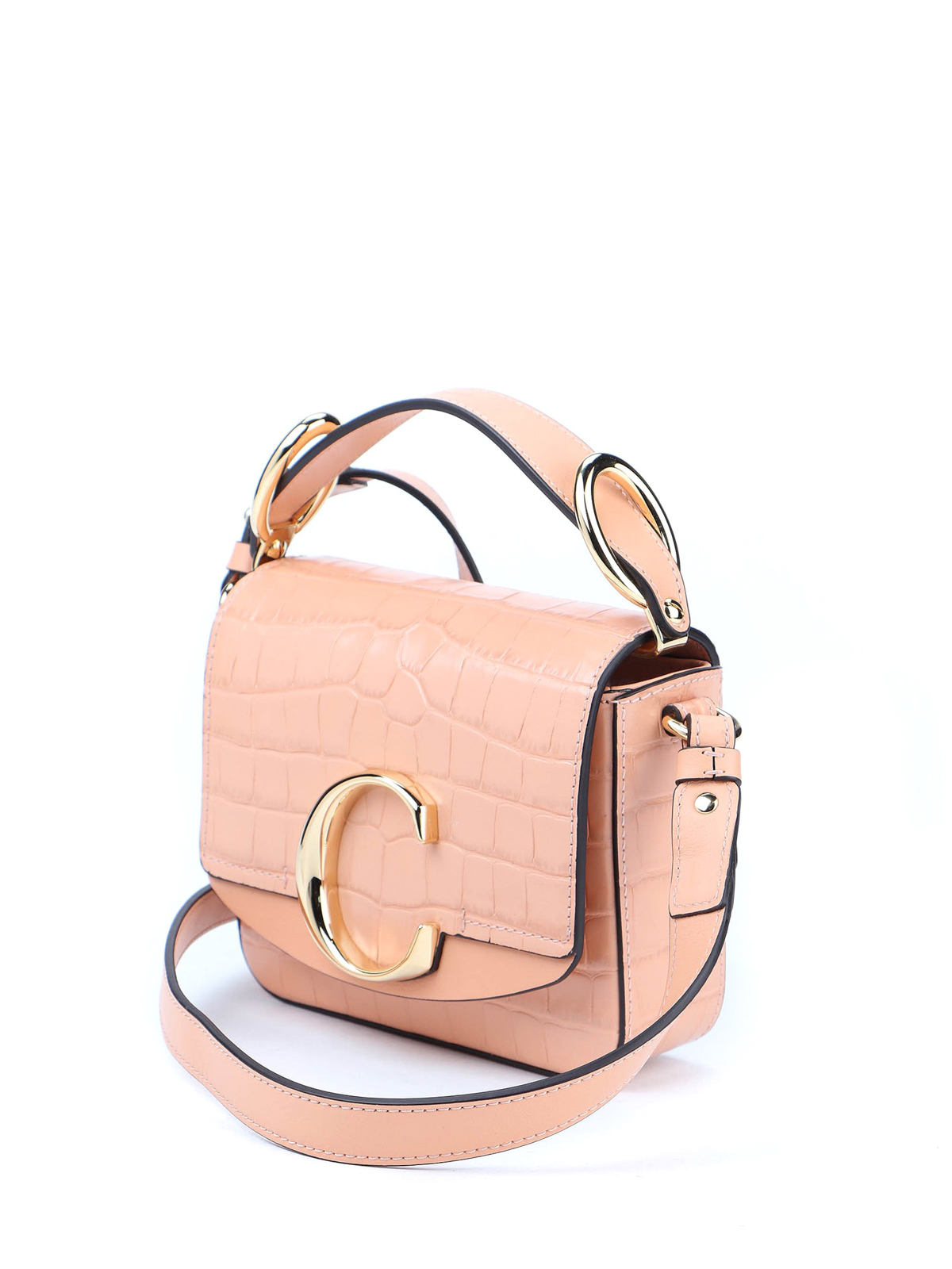 Cross body bags Chloe' - Chloé C mini croco print bag