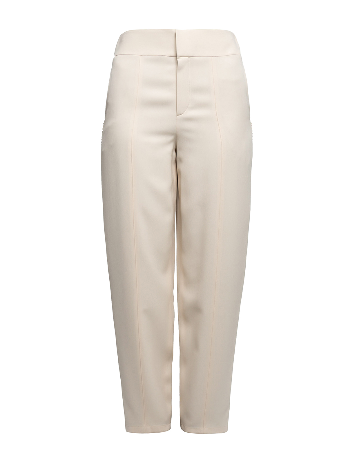 Chloe' Pantalon Ajusté Blanc Pour Femme
