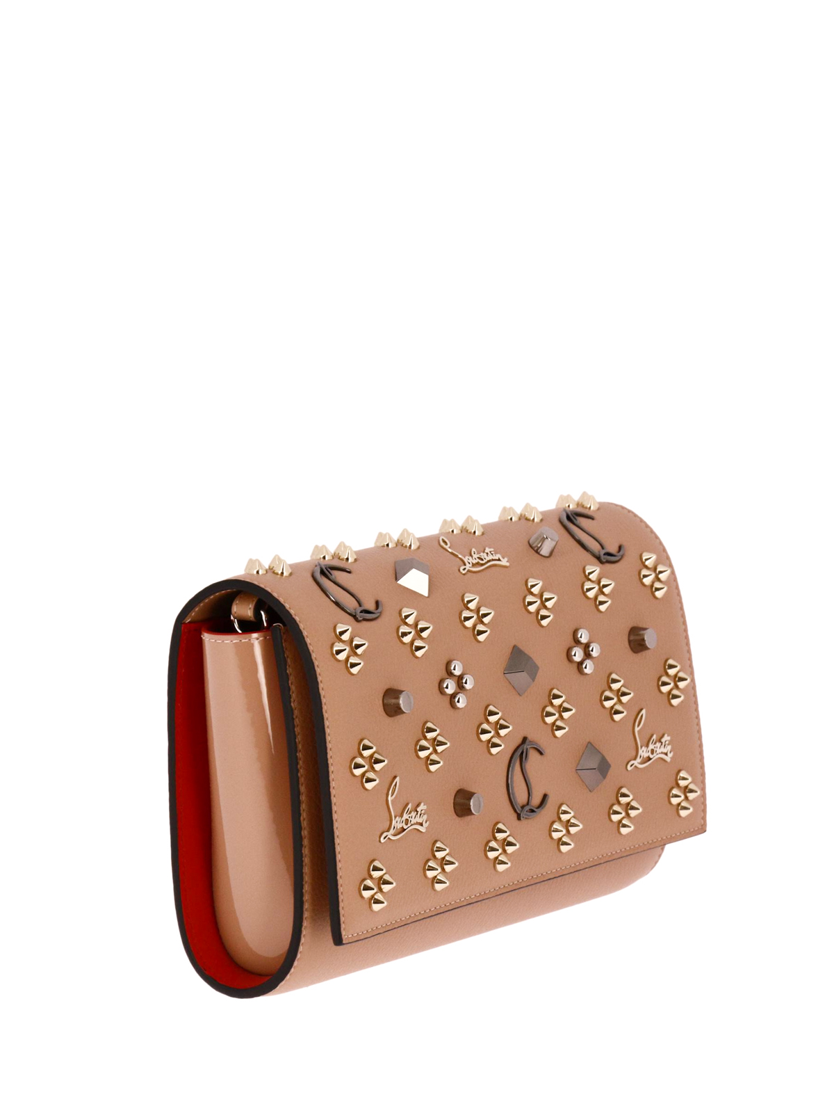 Clutches Christian Louboutin - Paloma embellished leather clutch -  1175018N021