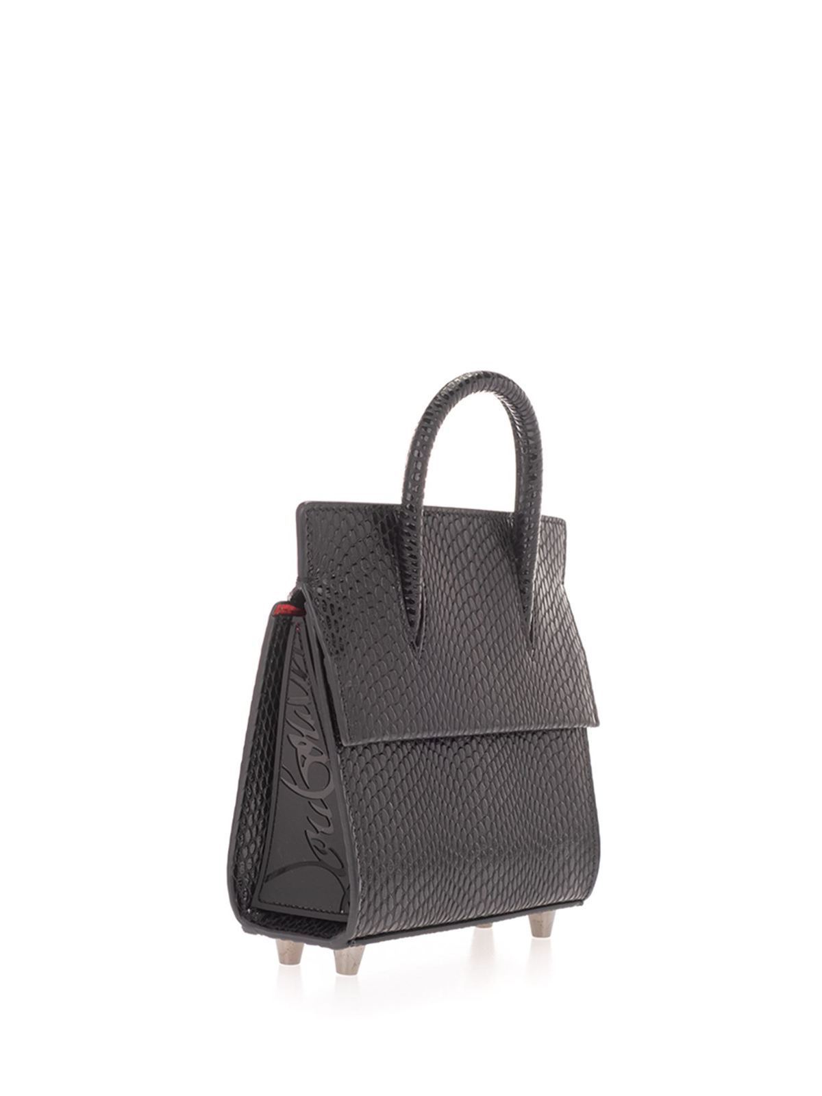 Totes bags Christian Louboutin - Paloma Top Handle Mini bag in black -  1215048CM53
