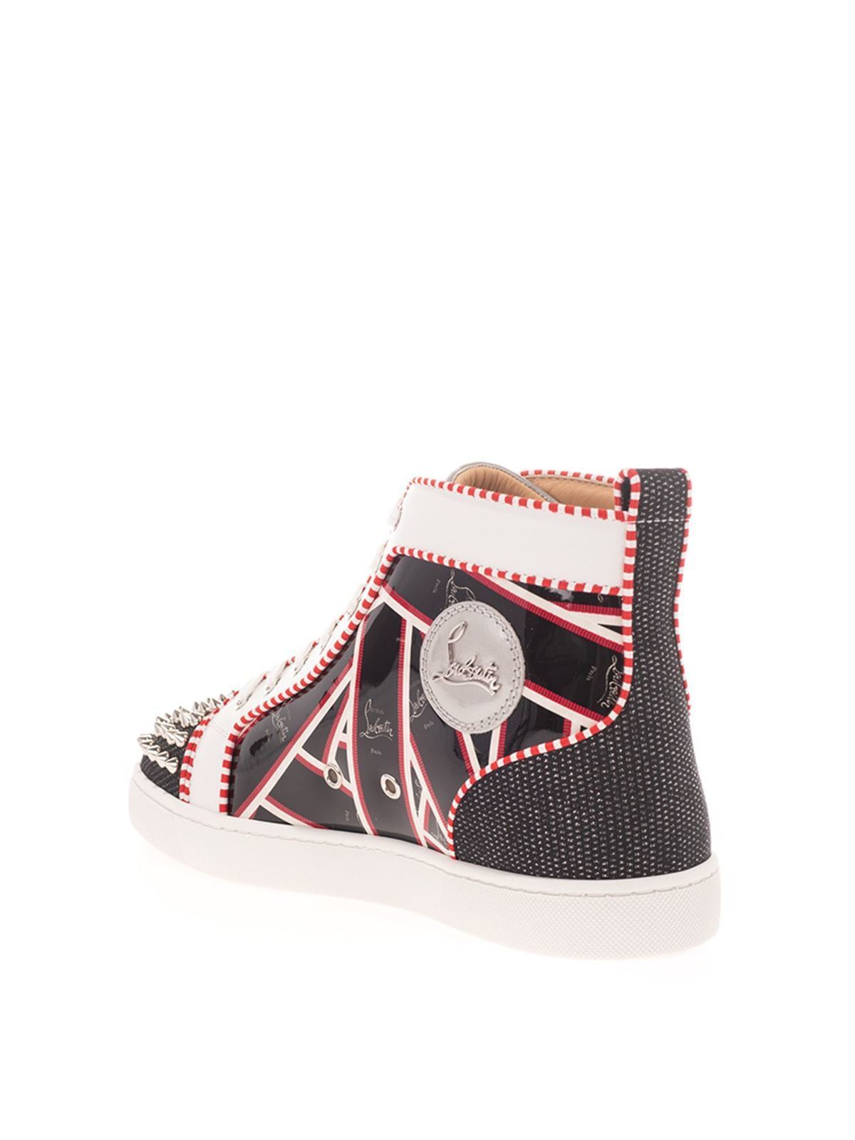 Christian Louboutin 'louis Spikes' Sneakers in Black