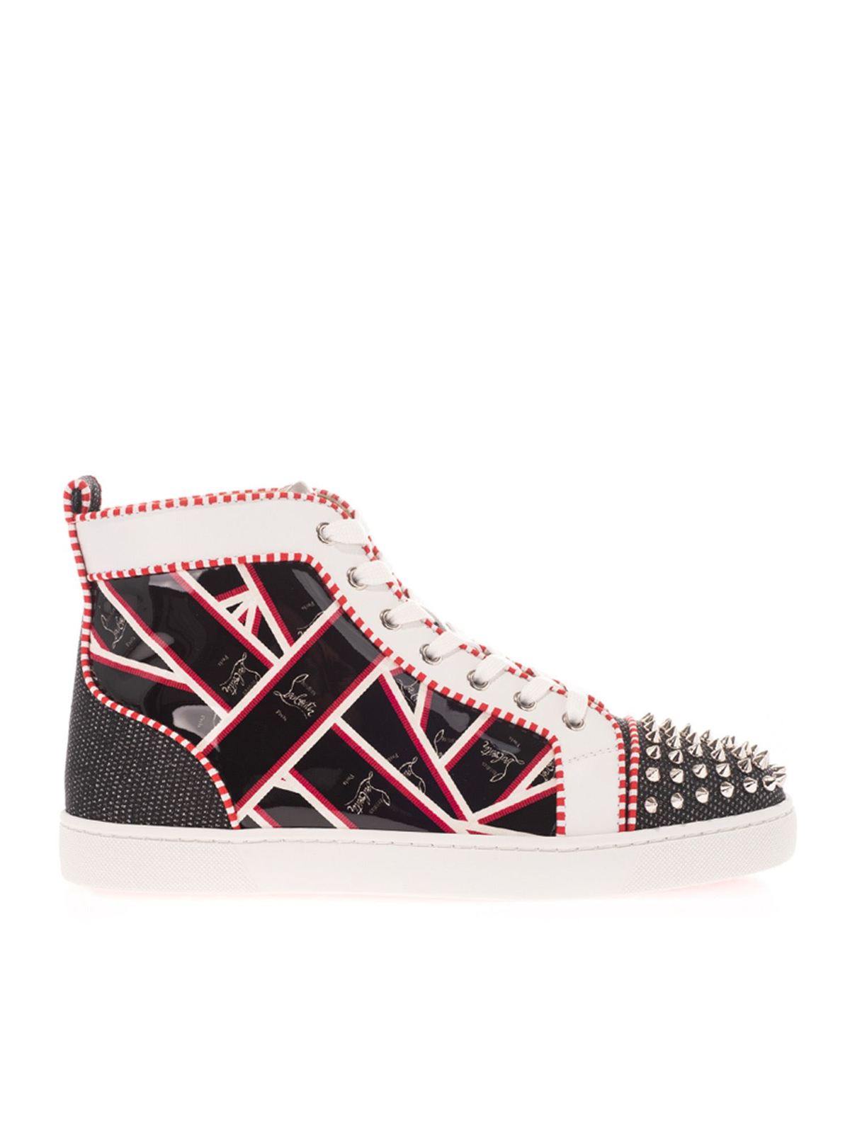 Christian Louboutin 'louis Spikes' Sneakers in Black