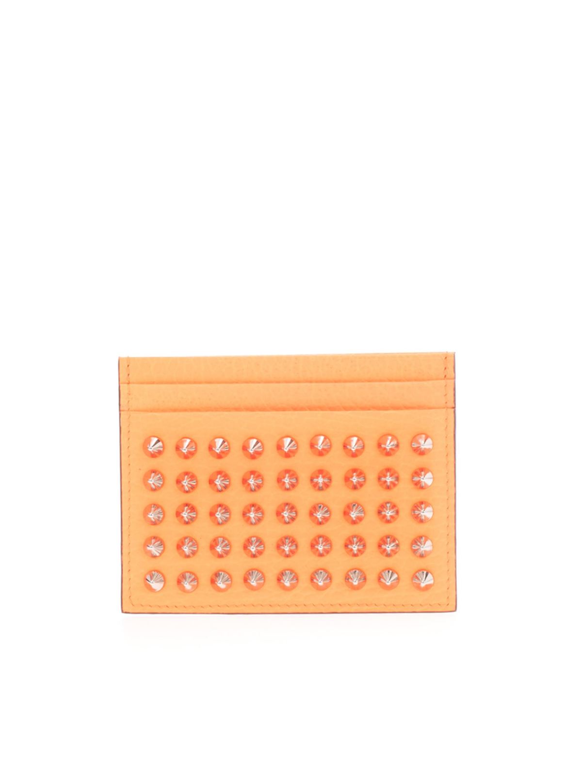 Christian Louboutin Leather Bifold Wallet - Orange Wallets