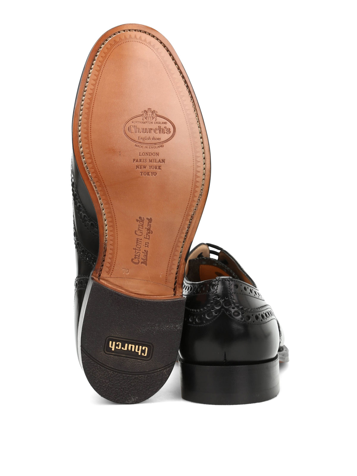 Women's Church's Burwood Met. Black Leather Stud Oxford Brogue US Size  12 Shoes | eBay