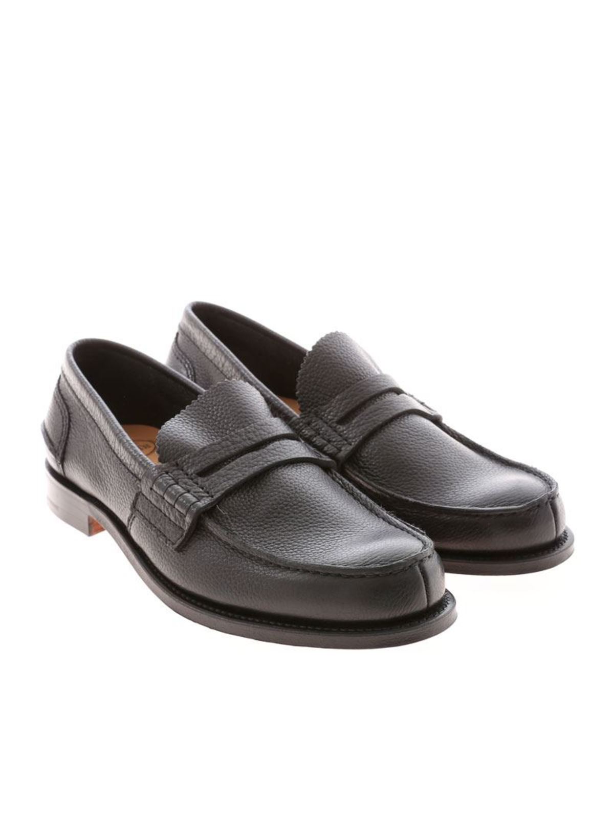 Church’s customs grade men’s loafers. Black Calfskin Loafer | Church main image 2