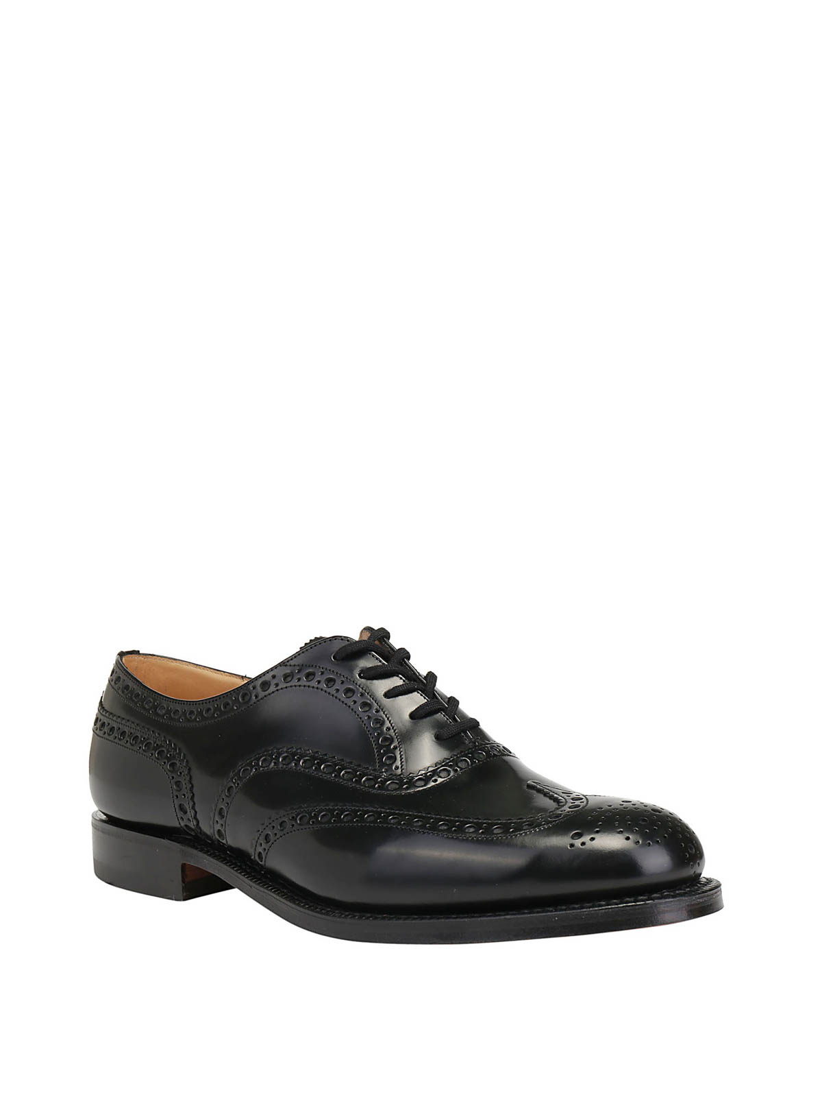 Shop Church's Leather Brogues In Negro