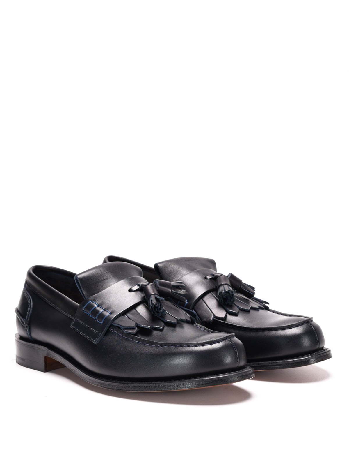 Church's Oreham leather loafers - Dark Blue - Men | 622807NAVY