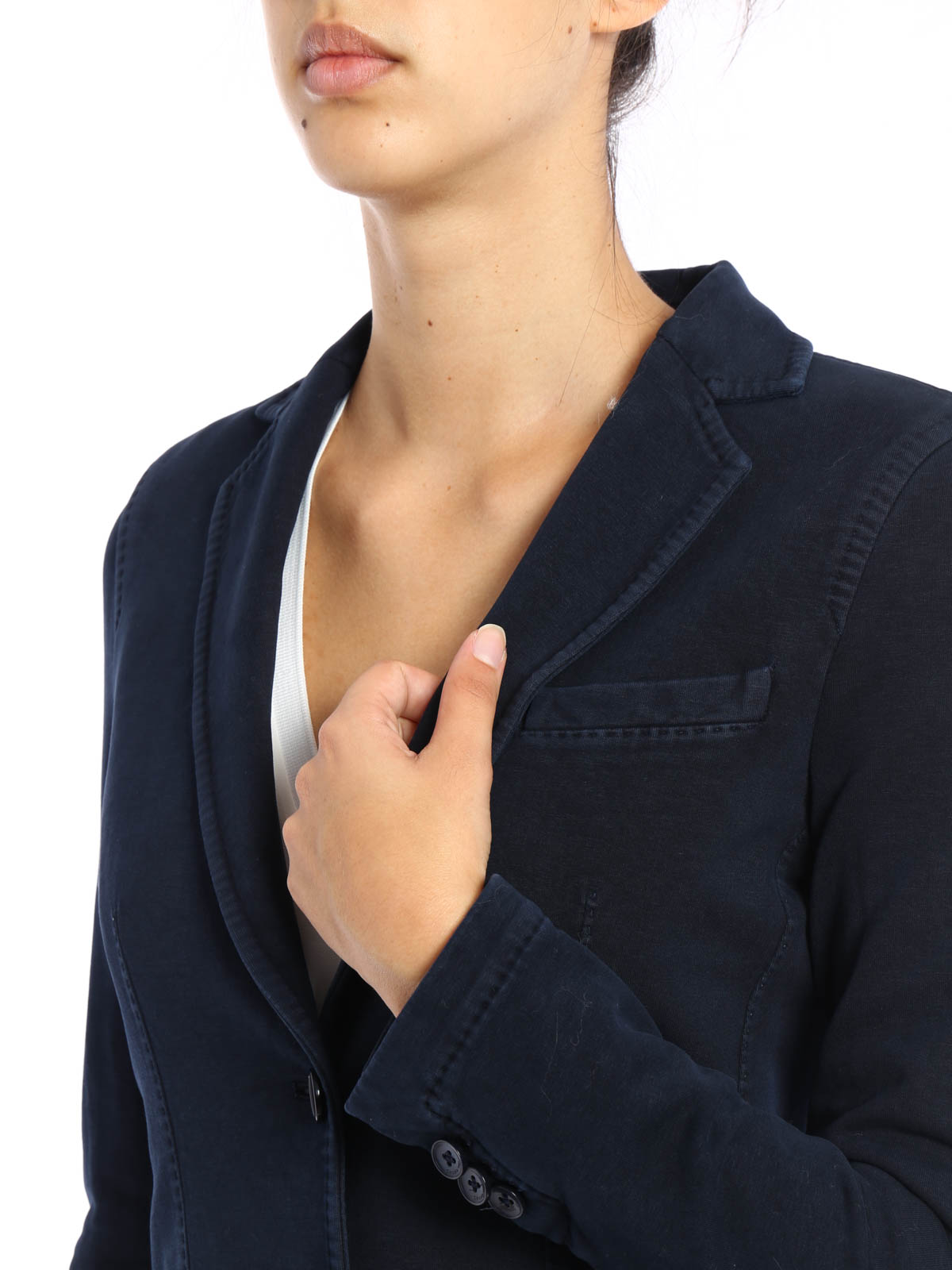 zakdoek levering voor Blazers Circolo 1901 - Cotton jersey slim blazer - FD670851