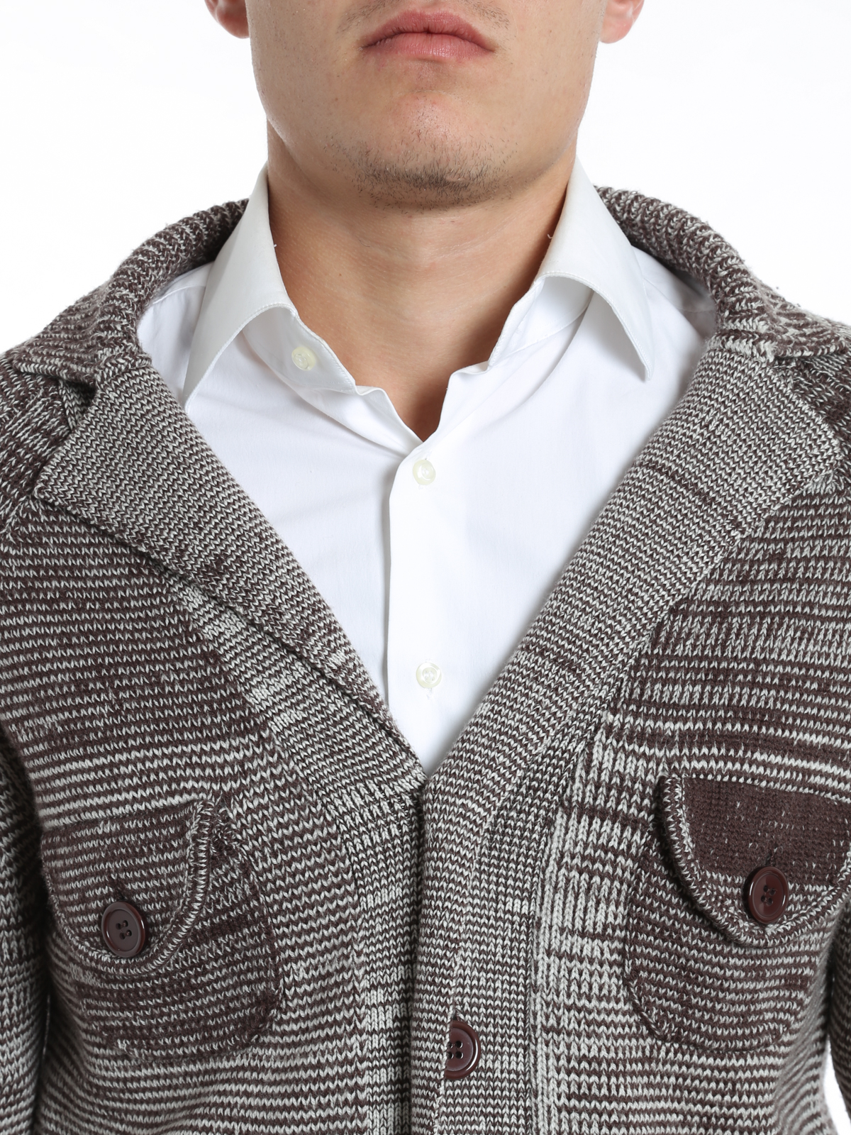 Class roberto cavalli カーディガン Class Roberto Cavalli カーディガン メンズ - マルチカラー